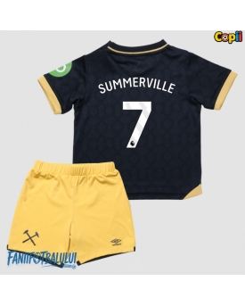 West Ham United Crysencio Summerville #7 Echipament de Fotbal Replică 2025-26 Copii Treilea (+ Șorturi)